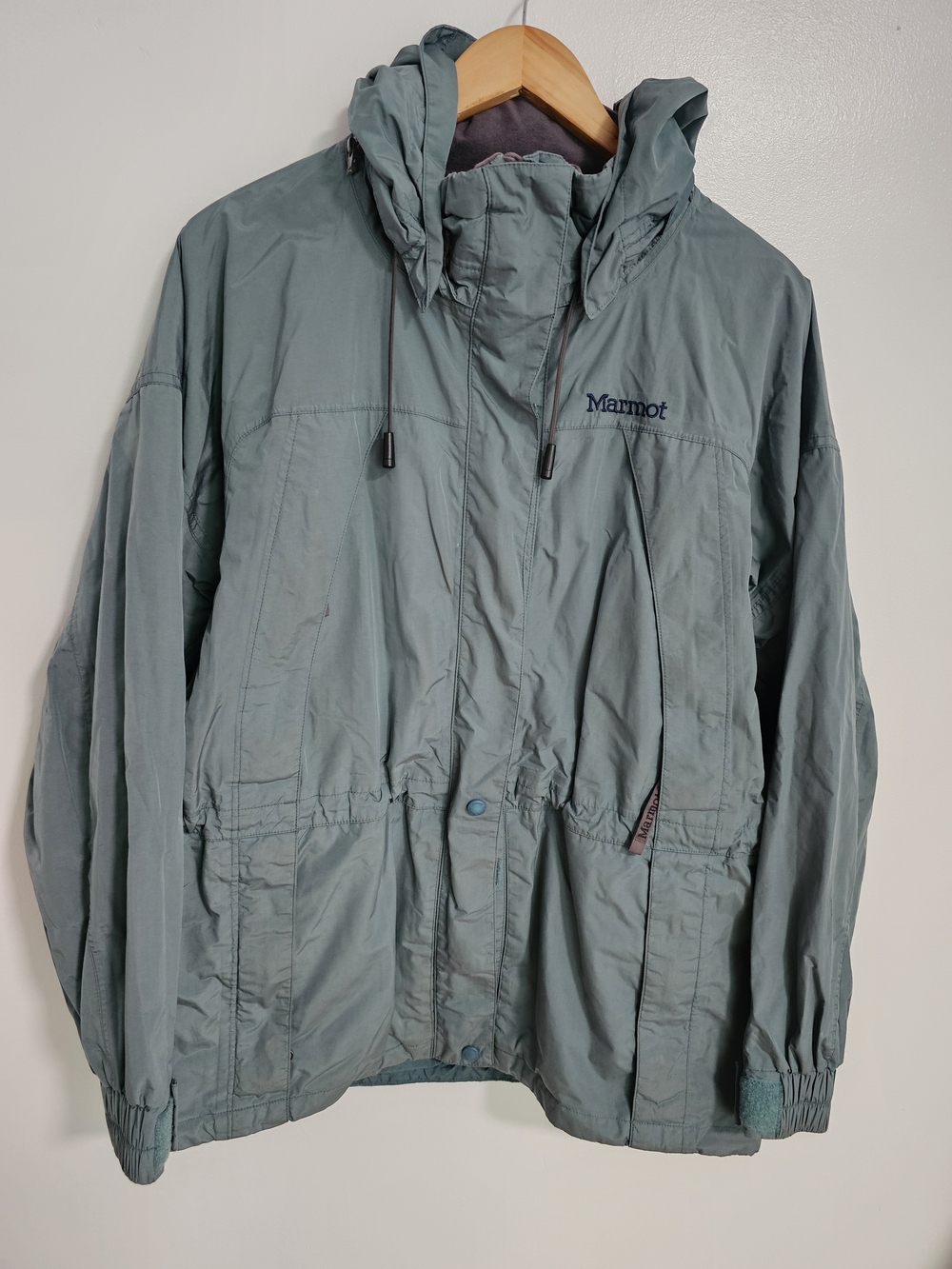 Marmot Women's Teal Hooded Jacket Winter Snow Size Large